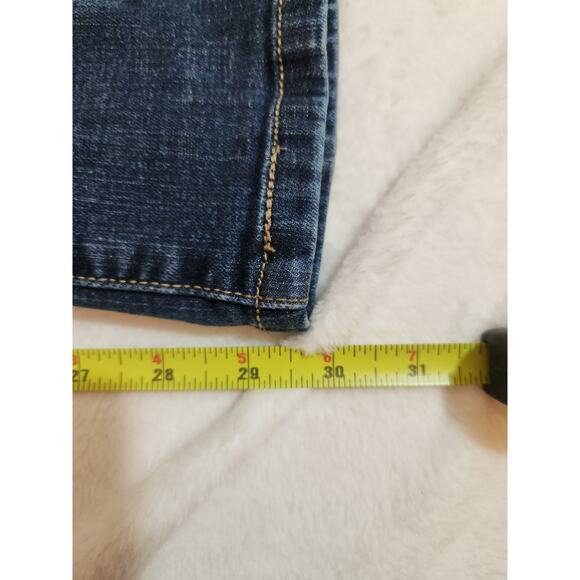 Levi's 505 Jeans Womens 12 31 X 30 Blue Straight Leg Whiskers Classic Y2k - Picture 8 of 8